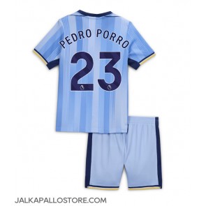 Tottenham Hotspur Pedro Porro #23 Vieraspaita Lapsille 2024-25 Lyhythihainen (+ shortsit)